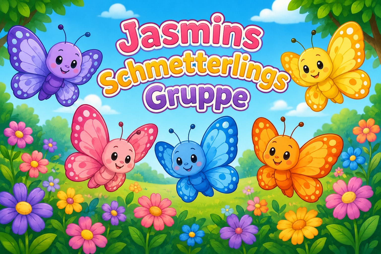 Gruppenbild Jasmins Schmetterlingsgruppe